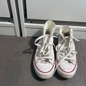 Converse White High-Top Sneakers